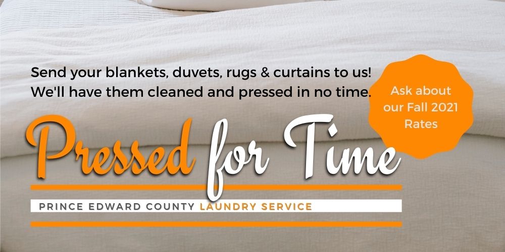 Pressed for Time Prince Edward County Laundry Services for Short Term Rentals